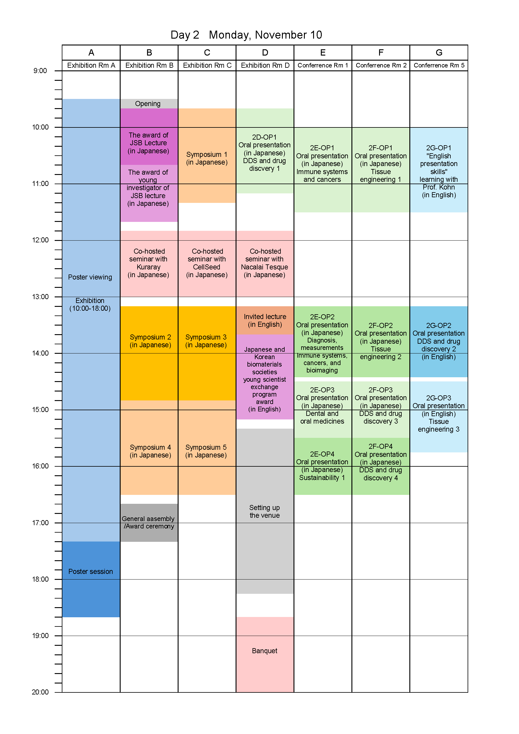 time table